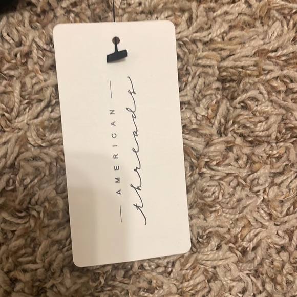 american threads cropped black tied shirt - Picture 2 of 4